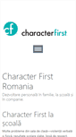 Mobile Screenshot of characterfirst.ro