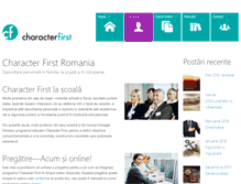 Tablet Screenshot of characterfirst.ro